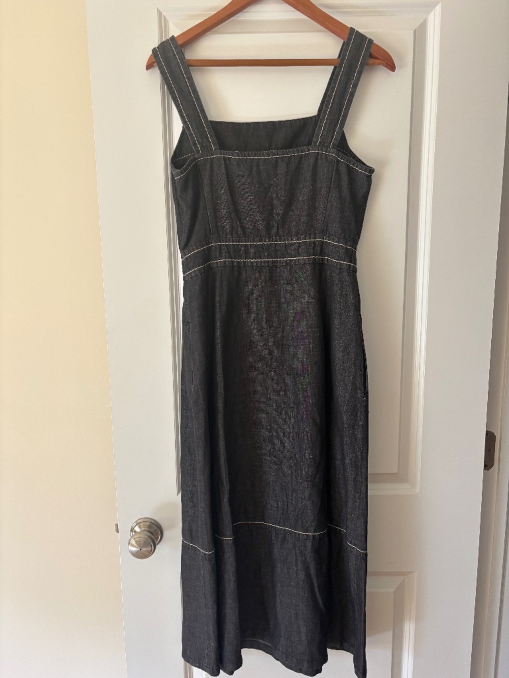 Max Mara fitted sleeveless denim dress. Like new.